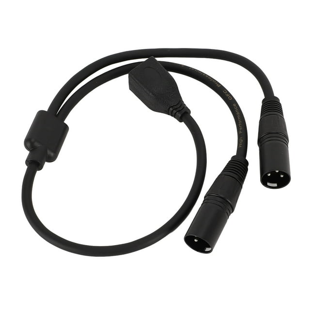 Dual XLR Male To RJ45 Female Cable, 3 Pin XLR To RJ45 Splitter Cable Professional Audio Setups for Studios for DMX CON