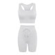 thumbnail image 4 of Traje de yoga de fitness de dos piezas de color sólido casual para mujer Wmkox8yi bvn472, 4 of 8