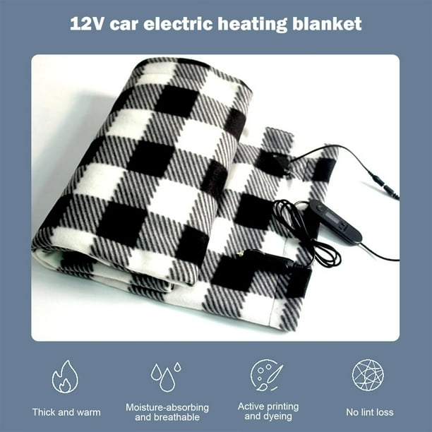 12V Electric Car Blanket Energy Saving Warm Car Heating Blanket Autumn Winter Travel Camping Electric Blanket Car Accessories Walmart