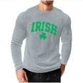 thumbnail image 2 of Ceisia Men Fashionable Casual Loose Elastic Long Sleeve Round Neck St Gift Patrick's Day Lucky Graphic Print T shirt for Daily Fit, 2 of 5