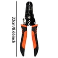 thumbnail image 3 of Electrician's Function Wire Stripper: Peeling Tool Stainless Steel Wire Stripper Pliers Easy To Use Peeler For Various Wire Sizes Cmht65017, 3 of 8