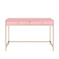 thumbnail image 4 of ACME Ottey Writing Desk, Pink High Gloss & Gold Finish 93545, 4 of 5