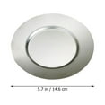 thumbnail image 5 of Stainless Steel Disc Desert Serving Plate Small Plates Korean Platter Kitchen White, 5 of 6