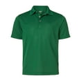 thumbnail image 4 of Paragon Youth Saratoga Performance Polo, Moisture-Wicking Microfiber Shirt, UPF 30+, Hunter Green, M, 4 of 5