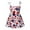 Red, variant on Zhuashum Girl Dresses Summer Round Neck Sleeveless Sundress Flower Prints Fashion Dress Casual Daily Wear 4-5 Years White
