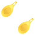 thumbnail image 3 of QualitChoice Silicone Cuillère Repos Résistant à la Chaleur Sachet de Thé Bien Rangé Plat de Cuisson Maison Jaune 2Set, 3 of 6