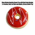 thumbnail image 3 of Slow Rising Squishy Donut Toy with Red Icing Design, 2.4 Inches, Red, for Kids and Adults, Relaxation Toy, 3 of 3