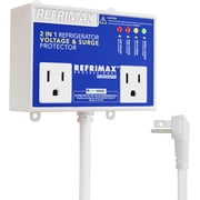 Refrimax Voltage & Surge Protector for Refrigerators 27 cu. ft. or More, Two Outlets, Protects Against High and Low Voltage, Brownouts, Spikes, Power Failures and Voltage Fluctuations