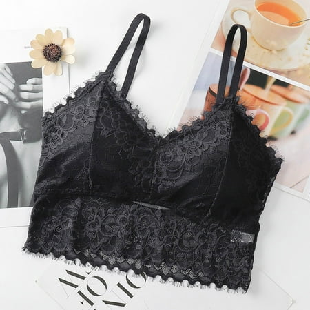 

Danhjin Bras for Women Ladies Fashion Charming Comfortable Breathable No Steel Ring Sexy Lace Flowers Bra Woman Underwear Bralettes for Women with Support - Summer Savings Clearance