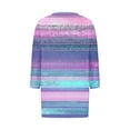 thumbnail image 5 of Fznquz 3/4 Length Sleeve Women's Tops V Neck Pink Casual Blouse Graphic Loose Tunic Fall Women's Winter Fashion,S, 5 of 5