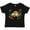 AB-Black, variant on Sloth Cute Girls Flowered Girls Toddler T-Shirt