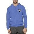thumbnail image 4 of Txeol Dialysis Sweatshirts for Men with Arm Zipper Full-Zip Hemodialysis Hooded Jacket Outdoor Warm Sweatshirt Hoodies,Blue,M, 4 of 7