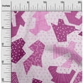 thumbnail image 2 of oneOone Cotton Poplin Purple Fabric Abstracts Craft Projects Decor Fabric Printed By The Yard 56 Inch Wide, 2 of 4