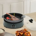 thumbnail image 4 of 4.2QT Multifunction Split Electric Hot Pot Non Stick Cooker 4L Fry Soup Stew Pot, 4 of 15