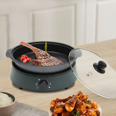 Large Capacity 4.2QT Multi-Cooke Split Electric Hot Pot Non Stick Fry Soup Stew