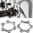 thumbnail image 2 of Bike Bicycle Threaded Hubs Disc Brake for ROTOR 6 Bolt Adapter 44mm Flange 2pcs, 2 of 5
