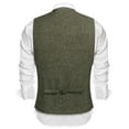 thumbnail image 5 of COOFANDY Men's Casual Business Vests Lightweight Waistcoat Slim Fit Suit Vest Lake Green Large, 5 of 10