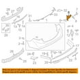 thumbnail image 3 of For 14-18 Fusion & Hybrid Rear Bumper Cover Upper Mount Brace Bracket Right Side, 3 of 5