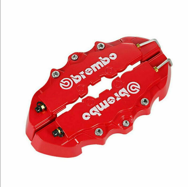 Car Tunning Car Brake Caliper Easy Montage Car Accessory 4 Pieces Seat FR Red Brake Caliper Covers 4PCS Size 16' and up Rims