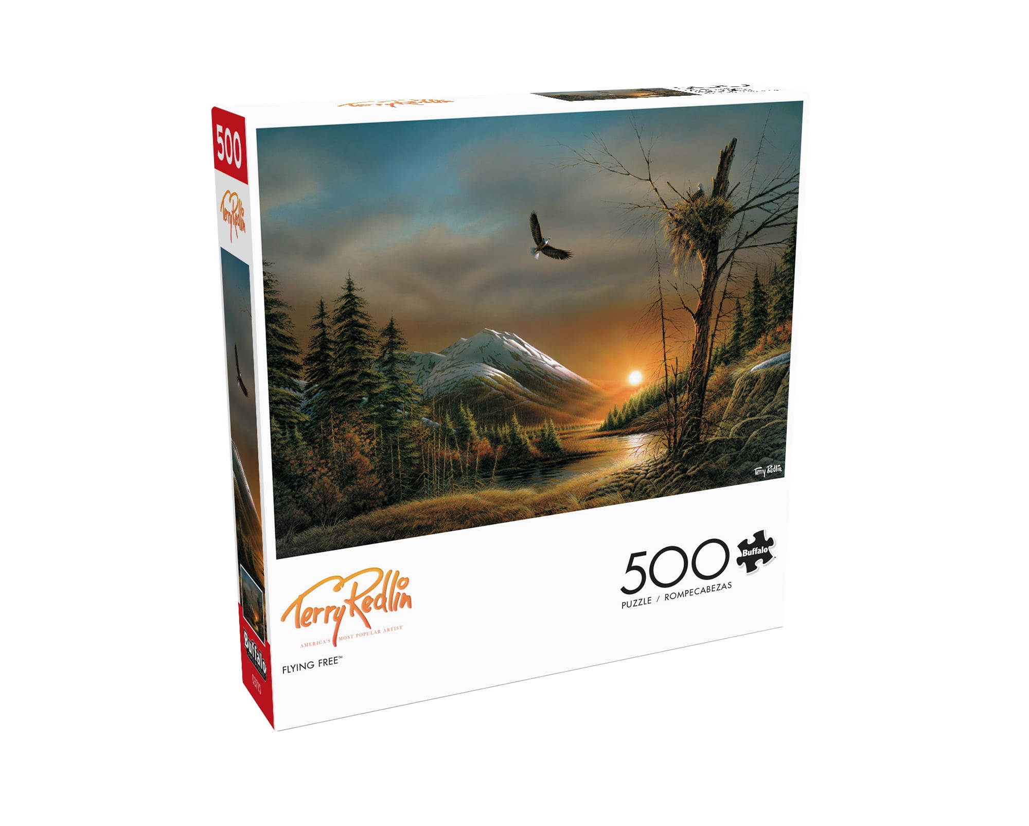 Buffalo Games 500-Piece Terry Redlin Flying Free Interlocking Jigsaw Puzzle