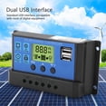 thumbnail image 4 of Pantalla Lcd Gestión De Carga PWM De 3 Etapas Completa Controlador De Carga Solar Parámetros De Carga Y Descarga Regulador USB Dual Ajustable, 4 of 7