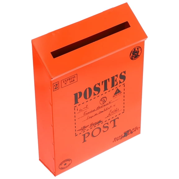 GOOHOCHY Vintage Wall Mount Mailbox Post Box Outdoor Mailbox for Home Garden, Durable Metal Mail Holder