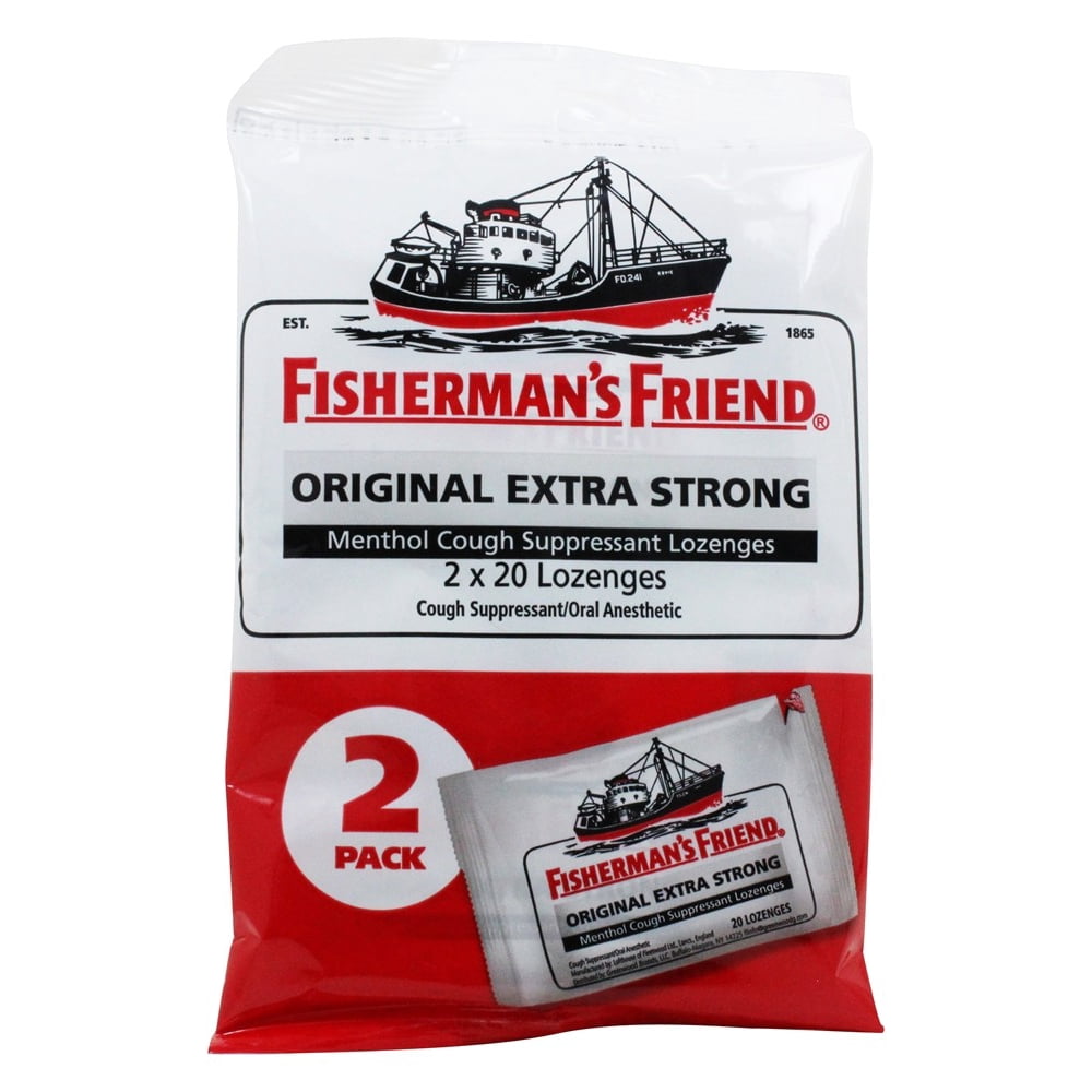 Fisherman's Friend Menthol Cough Suppressant Lozenges Original Extra