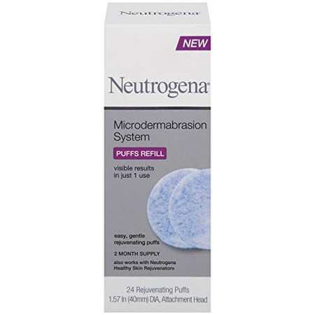 - 2 Pack - Neutrogena Microdermabrasion System Puff Refills, 24 Count Each