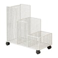 thumbnail image 3 of Lipstore Support de Rangement pour Tapis de Yoga avec Roues Organisateur pour Rouleaux en Mousse Haltères Sports Blanc, 3 of 8