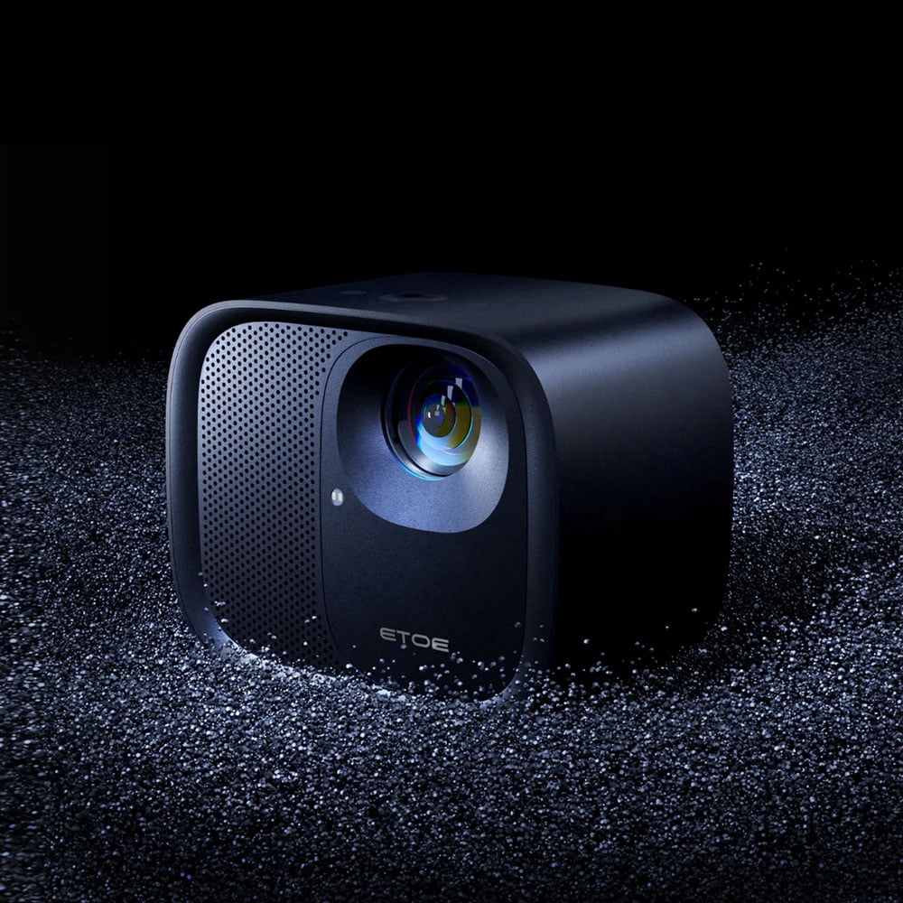 4K Projector with Built-in Android TV, 600 ANSI Lumens, Auto Focus, Dual-Band Wi-Fi & Fully Sealed Optical Engine – Outdoor & Home Use ETOE E3 PRO