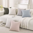 thumbnail image 6 of JIATER Pack of 2 Throw Pillow Covers 18x18,Linen Decorative Pillow Covers for Couch,Dark Blue, 6 of 6