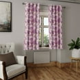 thumbnail image 2 of Ambesonne Grommet Curtain, , 50"x72", Purple and Champagne, 2 of 5