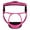 HEATHER PINK, variant on Champro Sports Pro-Elite Grill Facemask; Black; Adult