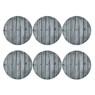 GravGrow 12 Pack Felt Drink Coasters - 4 Inch Round, Thick Absorbent Coasters For Table Protection (Grey)