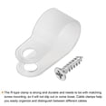 thumbnail image 4 of Unique Bargains R-Type Cable Clip Wire Clamp, 13.2mm 0.52 Inch Nylon Clips White 200Pcs, 4 of 5