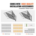 thumbnail image 2 of VEVOR Shelf Bracket, 12 x 8 in 10 Pcs, Heavy Duty Floating Shelf Brackets, Brackets for Shelves, 3mm Thick Matte Black Triangle Shelf Bracket,Steel Shelving Brackets with 160 lbs Load Capacity, 2 of 9