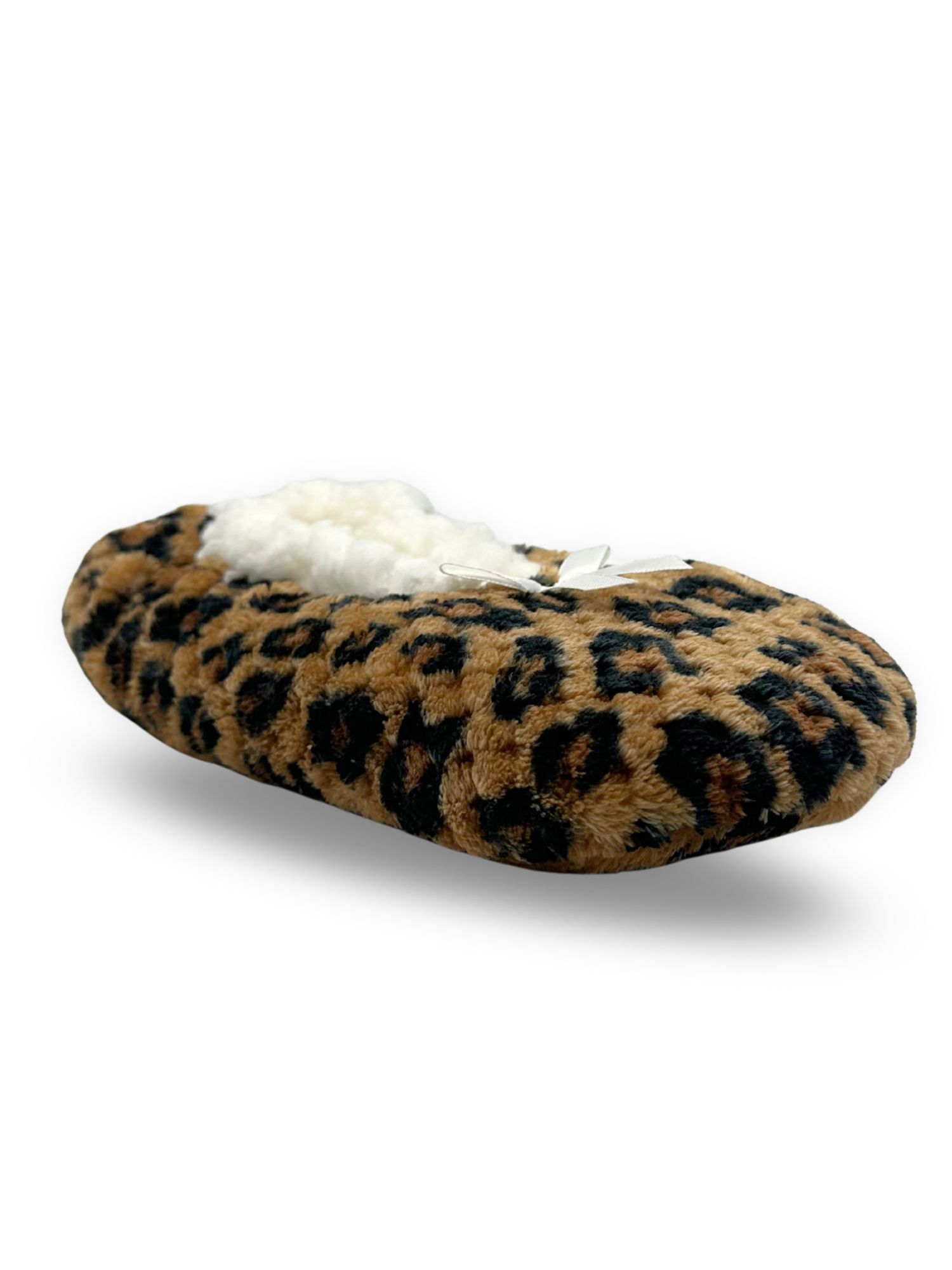 Fuzzy Babba Women's Leopard Slipper Socks, 1-Pack, One Size