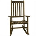thumbnail image 5 of ZENSTYLE Set of 2 Rocking Chair High Back Wooden Rocker Chair for Porch Lawn Garden Indoor Outdoor Natural, 5 of 11
