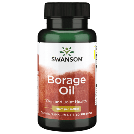 Swanson Borage Oil 1 G 60 Softgels