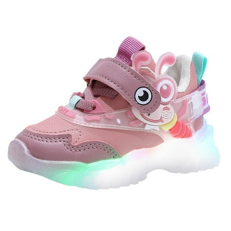 

Light Up Shoes Girls Toddler Led Walking Shoes Kids Children Baby Casual Shoes LED Shoes