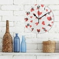 thumbnail image 3 of Dreamtimes Valentine's Day Hearts Wall Clock, 10 Inch Silent Non Ticking Round Clock Oil Painting Clock Easy to Read Clock for Living Room Bedroom Bathroom Home Decor, 3 of 7