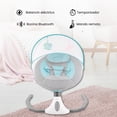 thumbnail image 3 of SAYCHEESE Mecedora Eléctrica para Bebé con Control Remoto, 4 Velocidades de Movimiento, Música Integrada y Asiento Acolchado Ajustable, 3 of 8