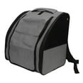 thumbnail image 4 of Cat Backpack Carrier, Cat Traveler Backpack Adjustable Breathable 4 Ventilation Grids Built In   For Small Medium Pets For Outdoor Purple,Grey, 4 of 8