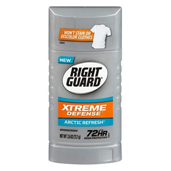 Right Guard Xtreme Defense 5 Arctique Rafraîchissement Antisudorifique 2.6 oz (Pack de 3)