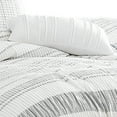 thumbnail image 2 of Wim 6 Piece Queen Size Duvet Comforter Set - Accent Pillows - Striped Gray, 2 of 5