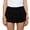 01 Black, variant on Fewfanhot Women's Skirts Flared Flowy Skir Tiered Layered Skirts Ruffle Hem with Shorts Underneath Party