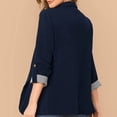 thumbnail image 3 of Chaqueta Blazer Informal, Puños A Rayas Blazer para Mujer Blazer con Solapa Blazer Informal para Mujer Máxima Confiabilidad, 3 of 5