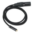 thumbnail image 2 of Cable XLR macho a hembra de 3,5 mm Cable profesional de 3,5 mm hembra a XLR macho para reproductores de MP3, amplificadores, mezcladores, 1 m/3,3 pies, 2 of 12
