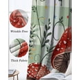 thumbnail image 3 of Mushrooms Kitchen Curtains Sage Green Plaid Butterfly Botanical Plants Cafe Short Curtains for Bathroom Blackout Window Curtain Grommet Small Window Treatment Drapes for Bedroom Living Room 52"x45"x2, 3 of 9