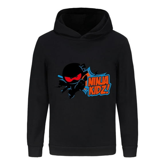 Ninja Kidz Youth Hoodie – Kids Sweatshirt with Colorful Print, Boys Girls Activewear for School or Play